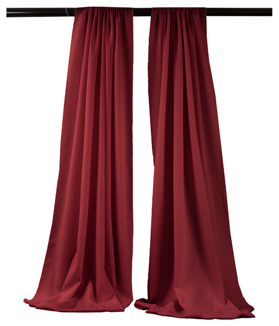 Set Of 2 Polyester Poplin Backdrops Drape 96 X58 Contemporary