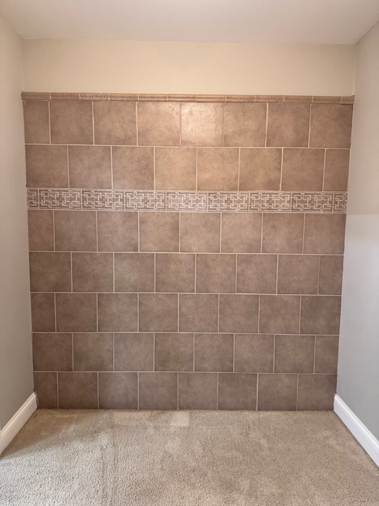 Basement Tile Wall -Design help- what do I do?! | Houzz Forum