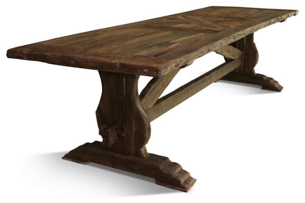 ROLDVIN Solid Wood Dining Table Traditional Dining Tables by