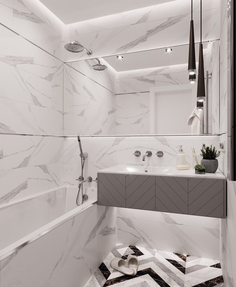 Дизайн-проект однокомнатной квартиры для молодой девушки . Казань .2018