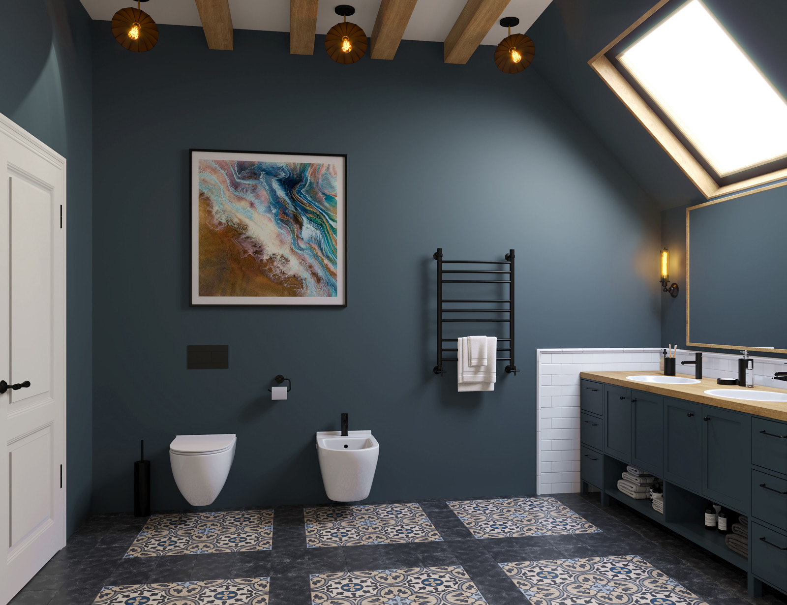 мастер-ванная. визуализация