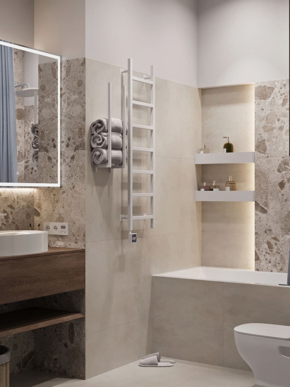 Дизайн-проект квартиры 43,3 м² в стиле минимализм