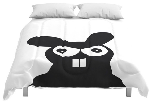 Society6 Bunny Comforter Contemporary Comforters And Comforter