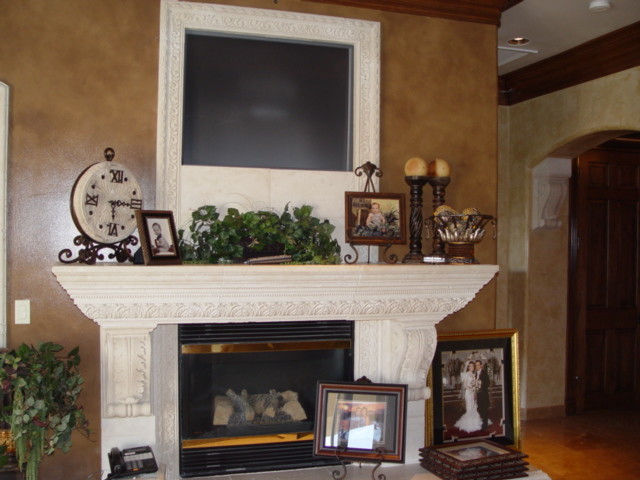 Fireplace surrounds and mantels