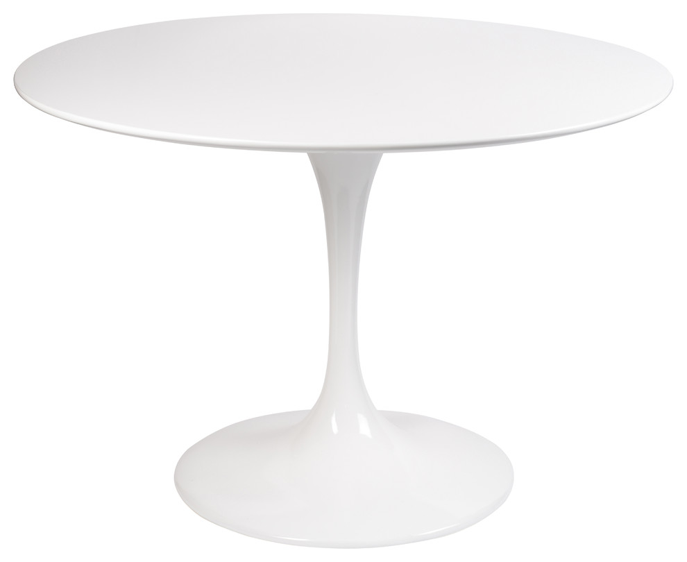 Стол Eero Saarinen Style Tulip Table MDF белый D100