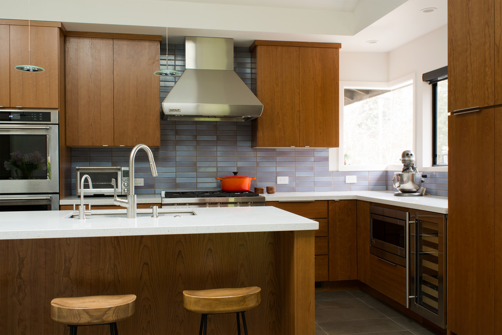 Example of a trendy kitchen design in Other