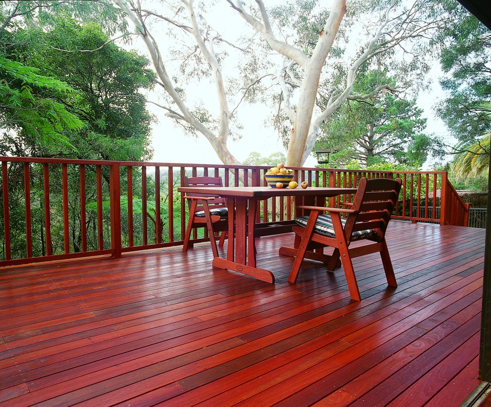 Tropical deck in Sydney.