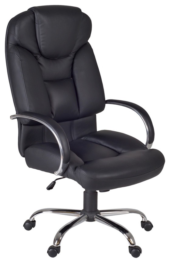 Goliath Big And Tall Swivel Chair, Black Contemporary Office Chairs