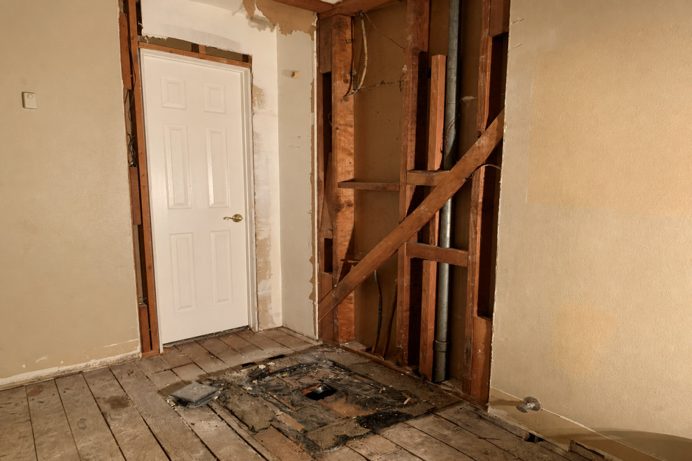 DURING: FULL DEMOLITION & SUBFLOOR REBUILD