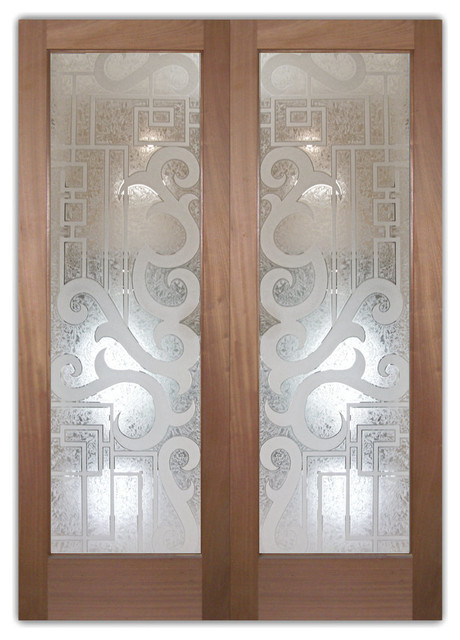 Interior Glass Doors Frosted Obscure - Seville 3D I - Eclectic ...