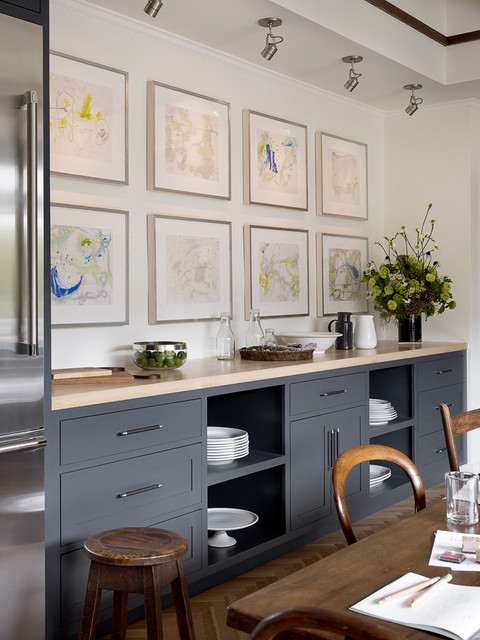 Transitional Kitchen nyklassisk-koekken