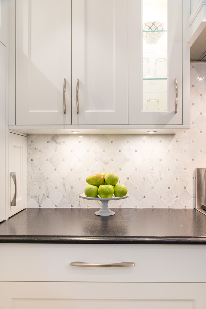 Example of a large transitional kitchen design in Vancouver