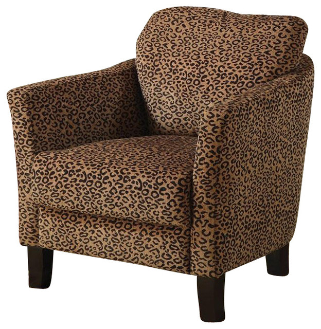 Coaster Club Chair in Cheetah Print
