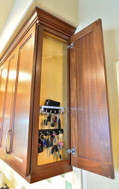 Exotic African Sapele Kitchen transitional-kitchen