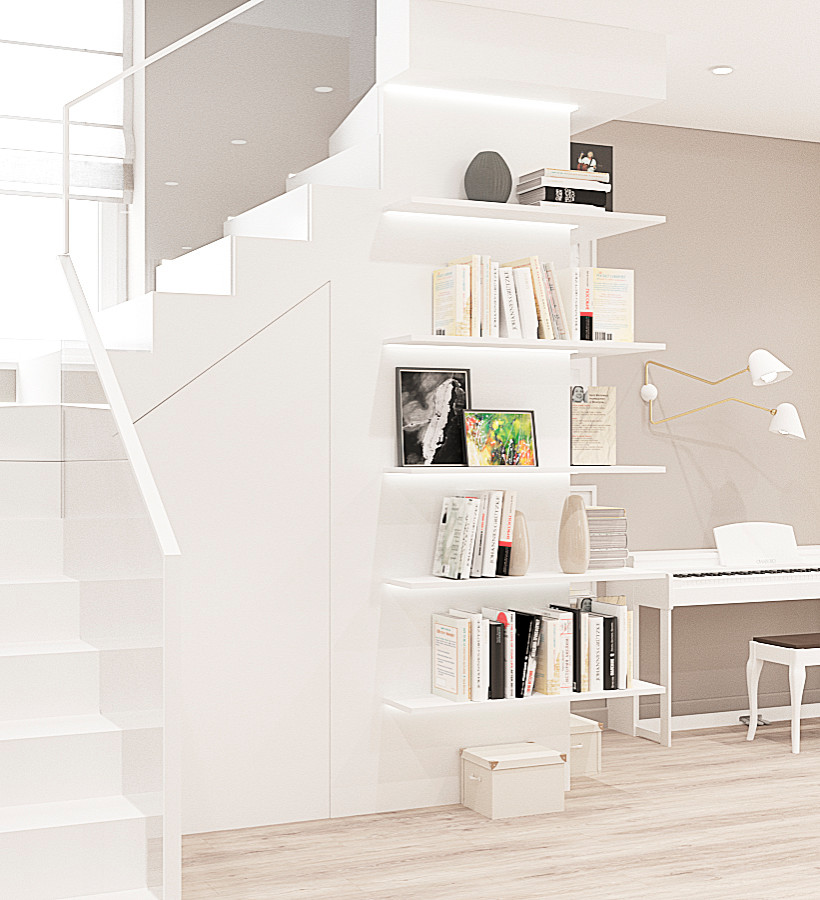 Столовая-гостиная в частном доме