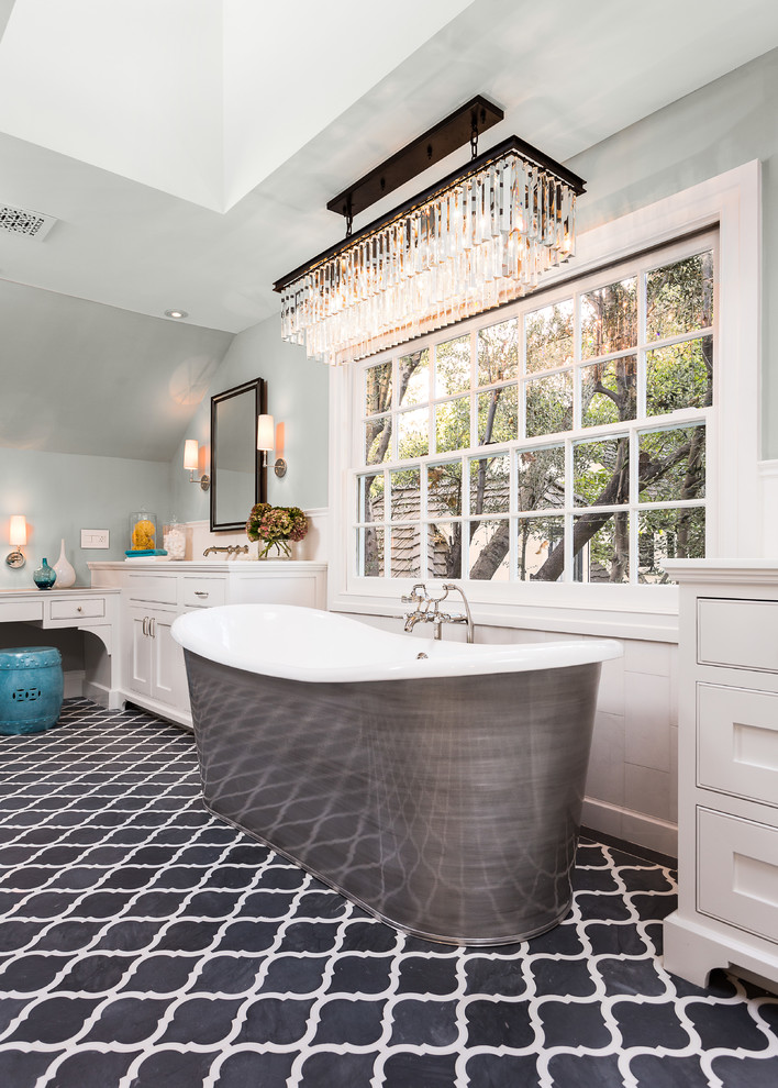 Design ideas for a large transitional bathroom in Los Angeles.