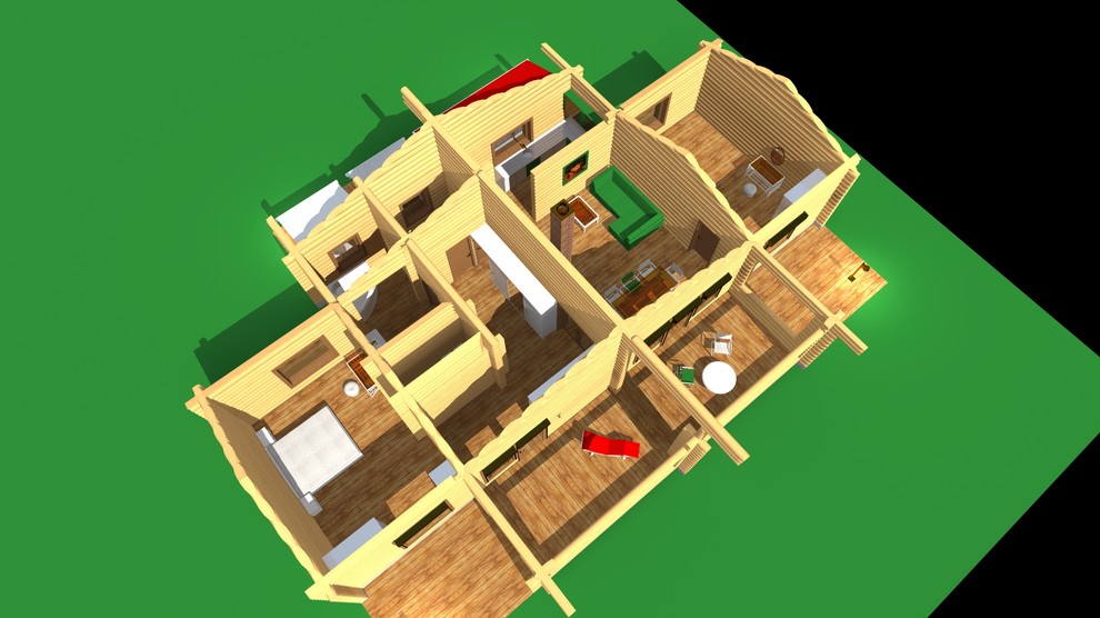 Коттедж. Сруб.