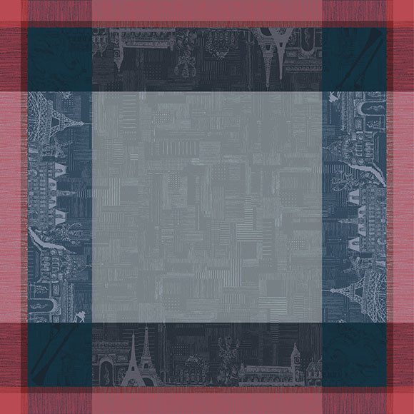 Parisienne Ardoise Tablecloth Square 45"x45"