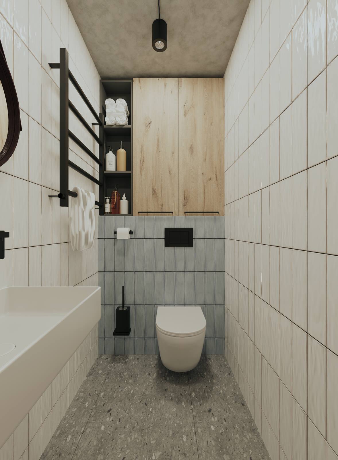 Зона для отдыхав цокольном этаже дома