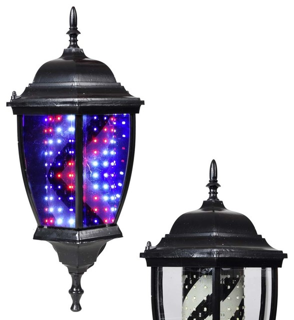 Led Wall Mounted Light Rome Barber Hair Salon Sign W Remote Control Led Wall Mounted Light Rome Barber Hair Salon Sign W Remote Control Traditional Outdoor Lights And Sconces By Yescom