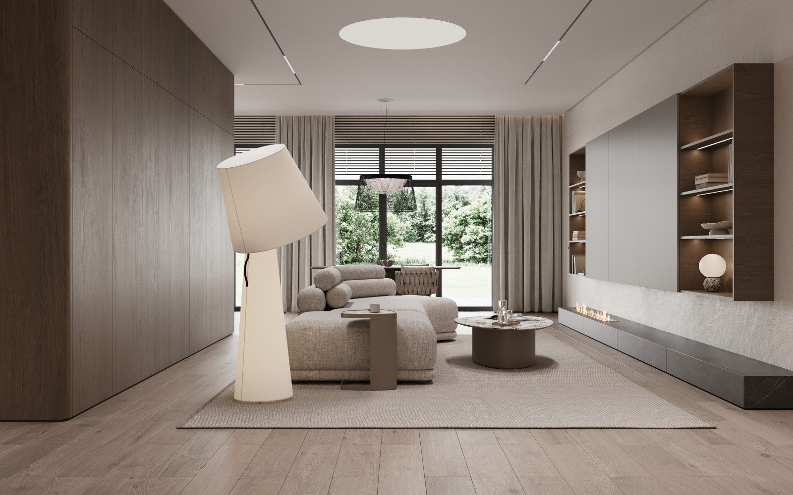 Коттедж (240 кв). Кухня-гостиная