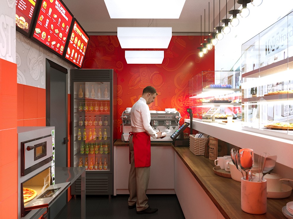 Дизайн торговой точки на фудкорте г. Москва