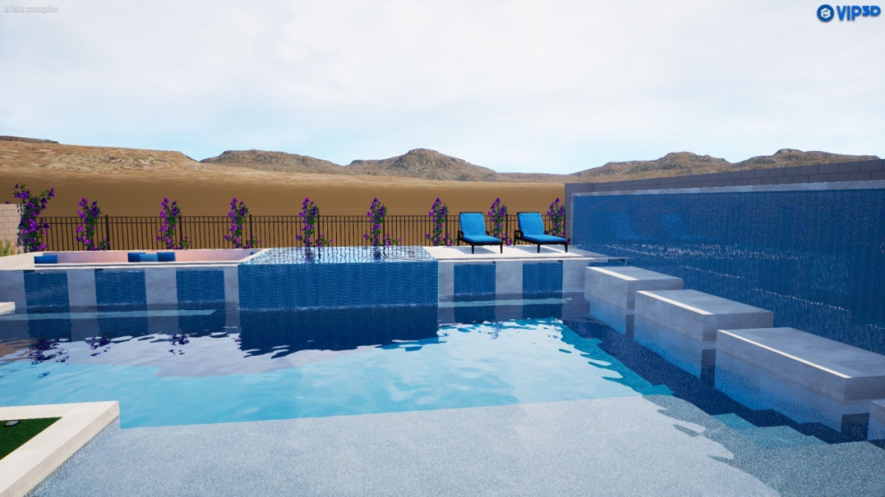 Scottsdale modern pool design