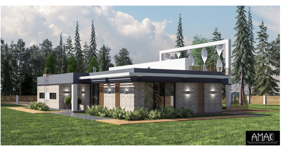 Коттедж в стиле постмодернизма