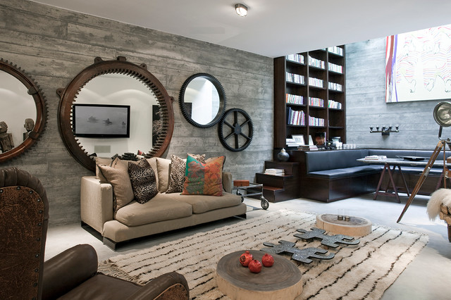 Basement contemporary-family-room