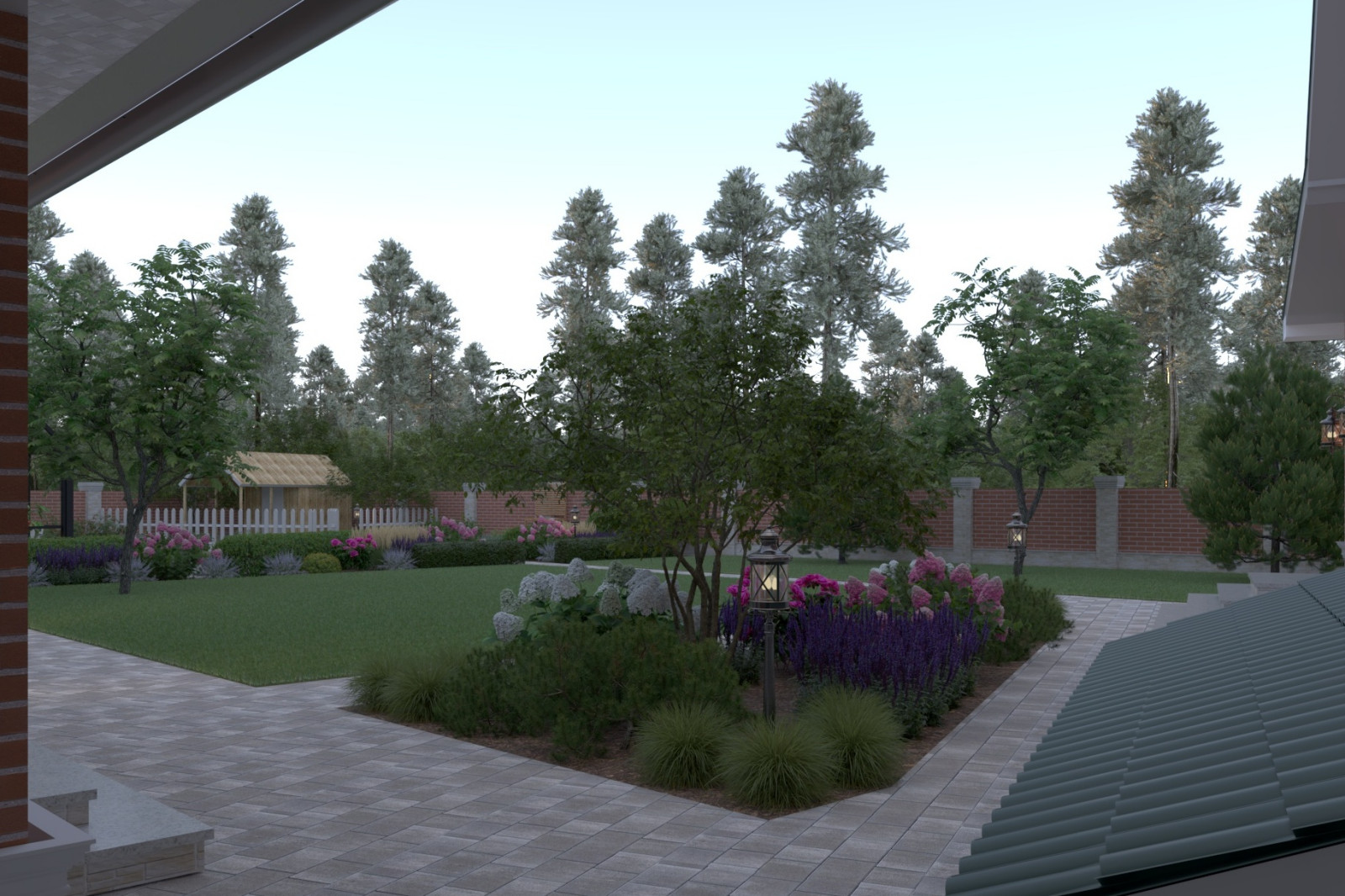 Ландшафтный проект в Раевке