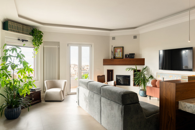 casa quattrod&igrave; contemporain-salon