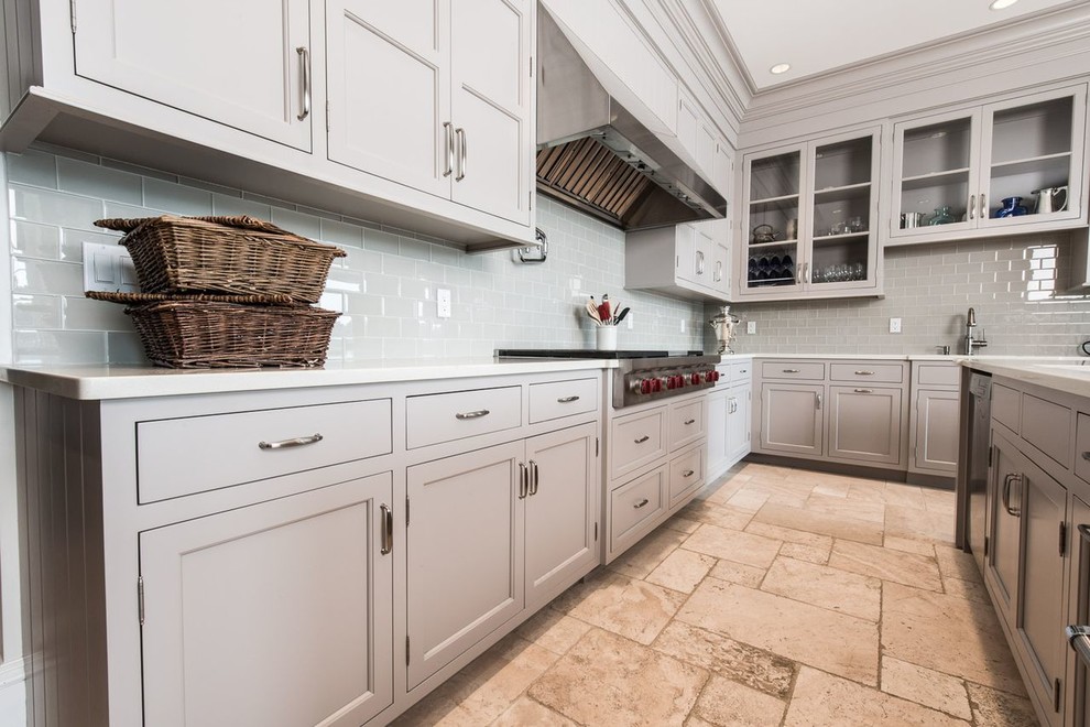 Inspiration for a transitional kitchen remodel in New York