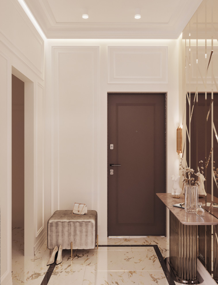 Светлая квартира с яркими контрастами