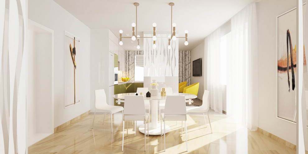 Дизайн кухни-гостиной в современном стиле