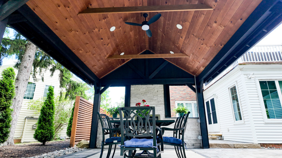 Pavilion with cedar  T&G ceiling