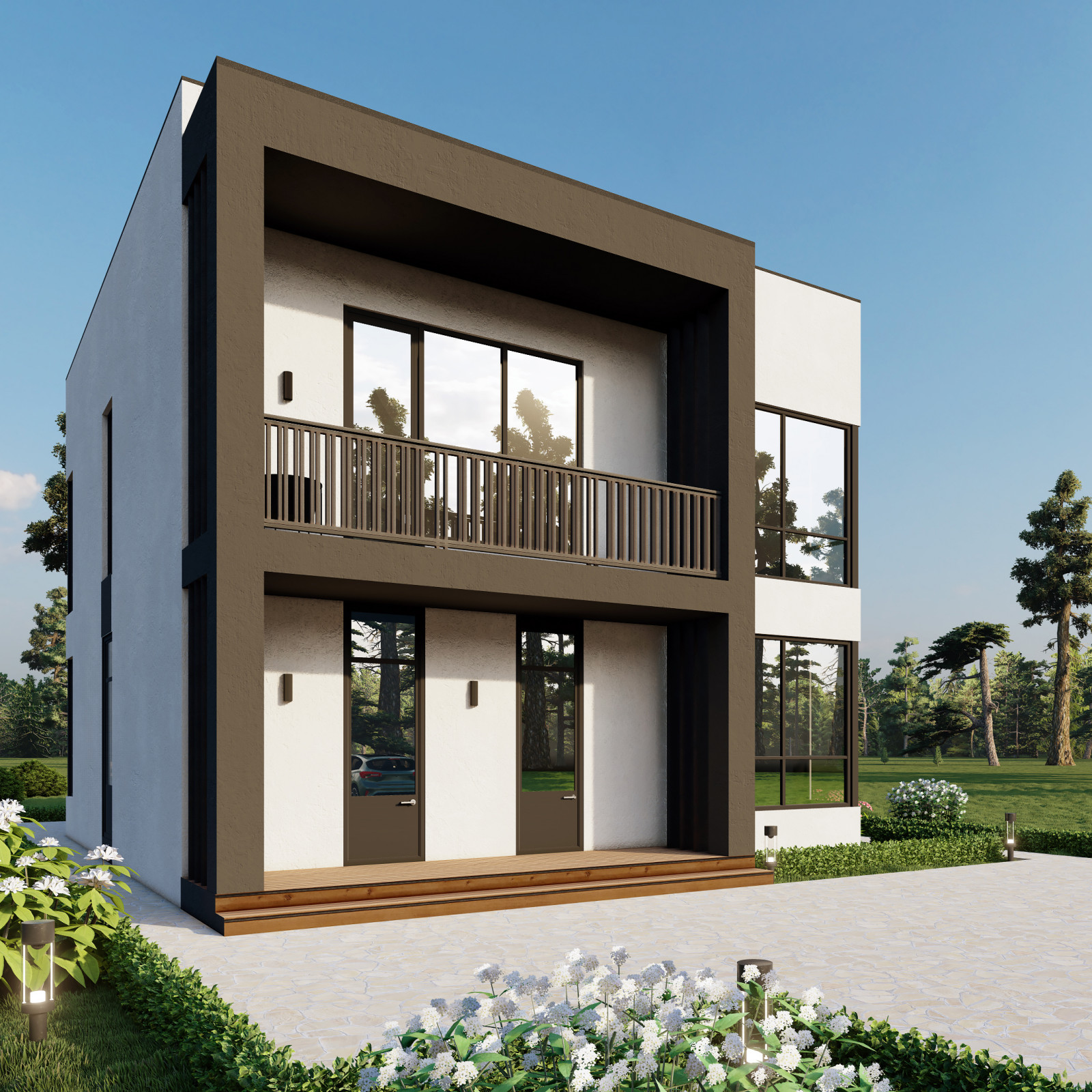 Визуализация загородного дома