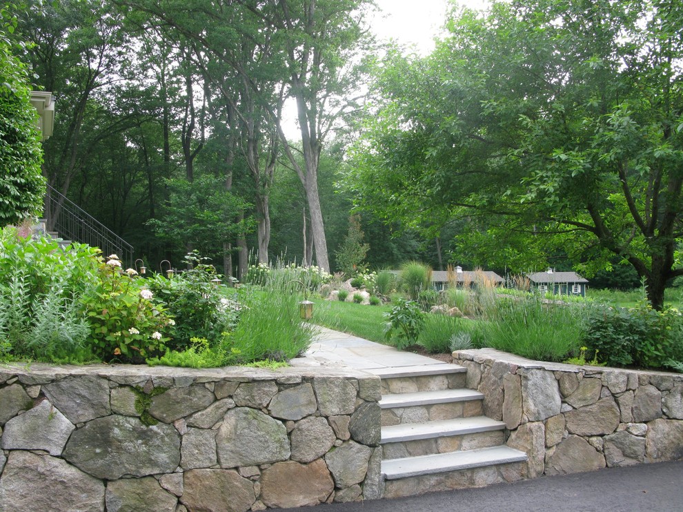 Walkway and Garden Transitional Landscape New York by Bren