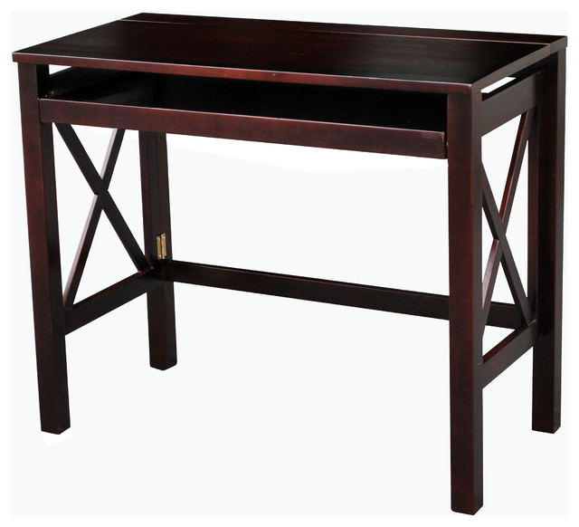 montego folding desk with pull-out - transitional - desks and montego folding desk with pull-out - transitional - desks and