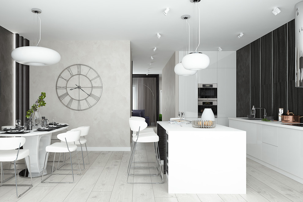 Светлый таунхаус в современном стиле