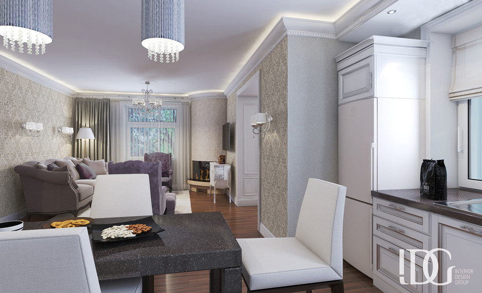 Дизайн 1-го этажа дома в коттеджном поселке Варежки