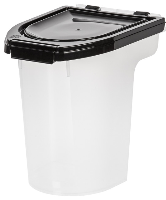IRIS USA, Inc. 8 Quart Airtight Pet Food Container, Black Food