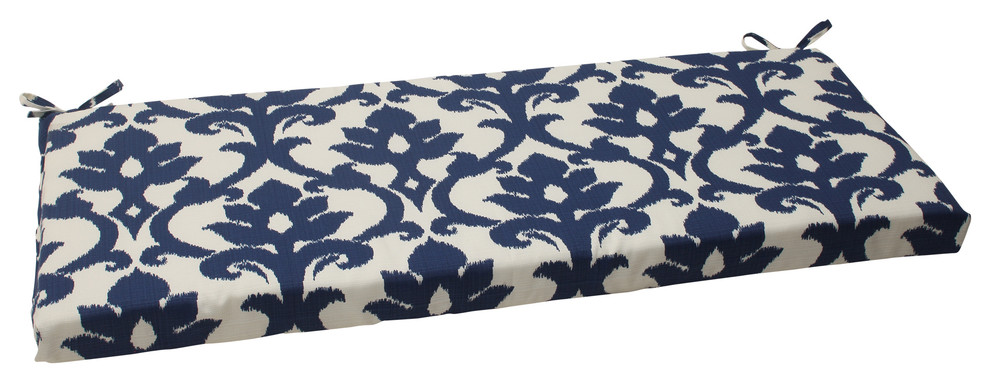 Bosco Navy Bench Cushion - Mediterranean - Outdoor Cushions And Pillows