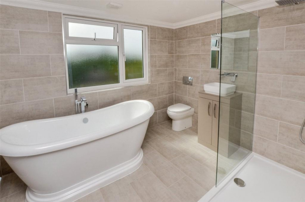 Inspiration for a modern bathroom in Dorset.