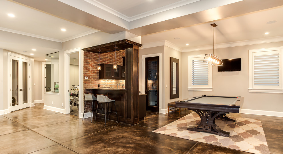 Transitional basement photo in Denver