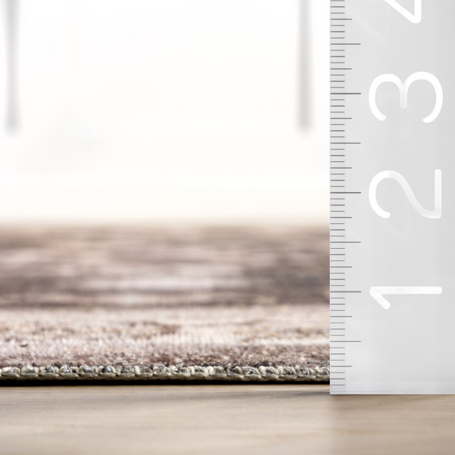 Lauren Liess x RugsUSA Dayflower Vintage Washable Rug, 5' x 8