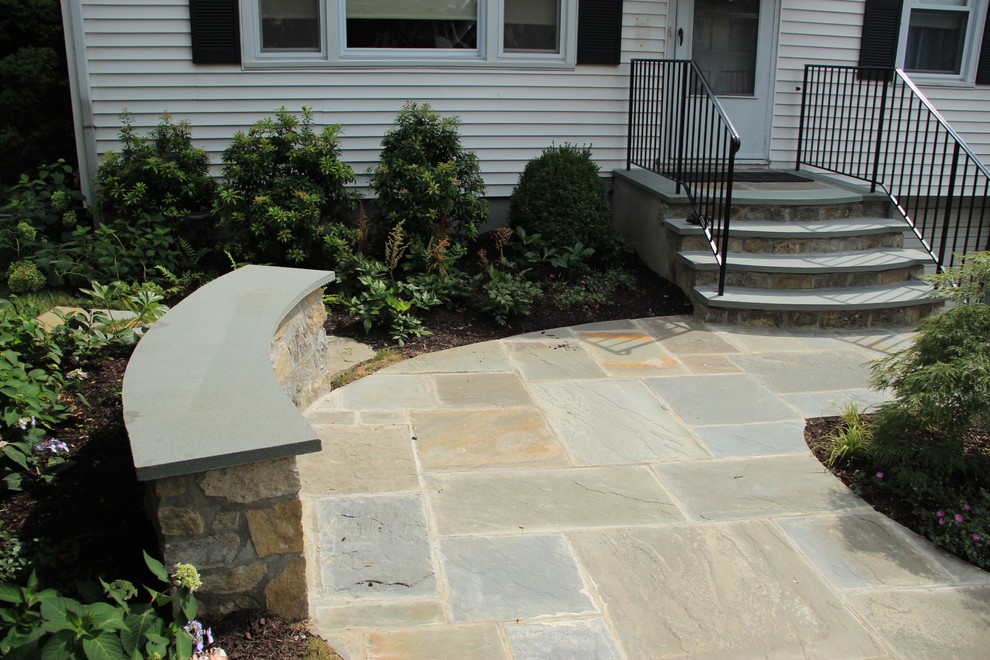 Landscape, retaining wall, steps and driveway - Traditional - Landscape ...