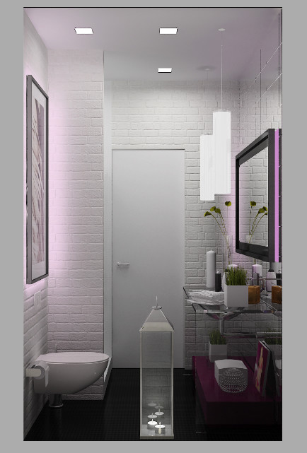 3D проект 1а комнатная квартира "Химки"