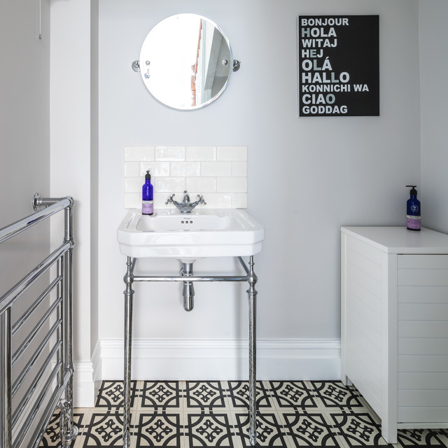 Lancashire House contemporary-powder-room