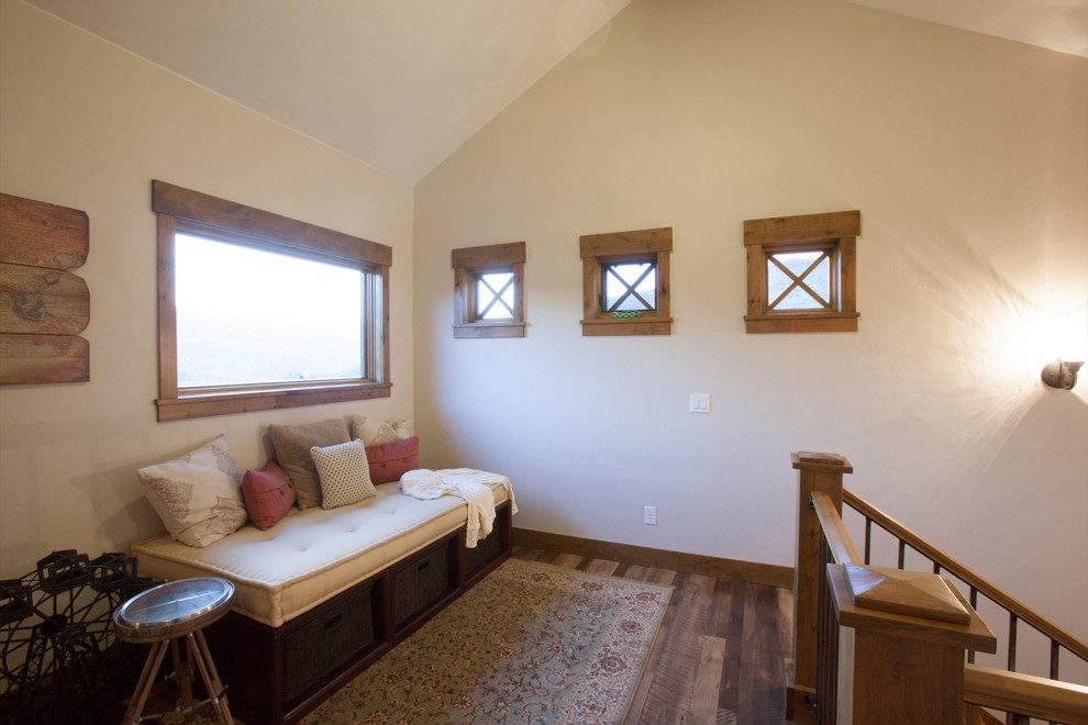 Example of a mountain style staircase design in Denver