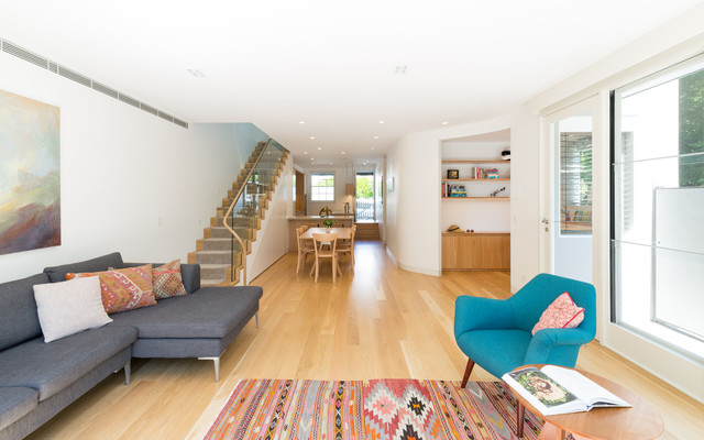 Woollahra House modern-vardagsrum
